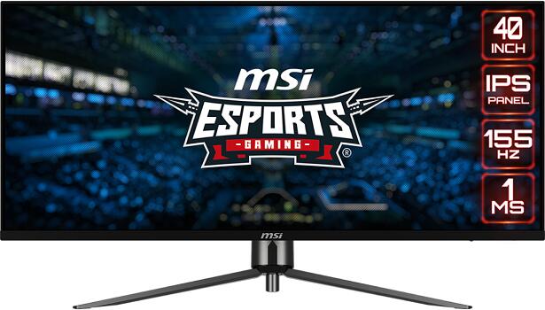 MSI MAG / MAG401QR / 40" / IPS / wQHD / 155Hz / 1ms / Černá / 3R