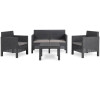 PENELOPE 4 SEATER zahradn plastov set - grafit TOOMAX