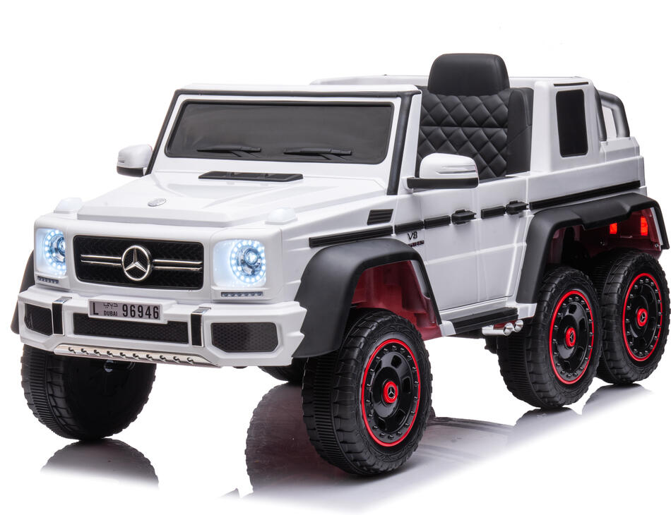 Dětské elektrické auto Mercedes G63 - 6 kol bílá/white ELJET