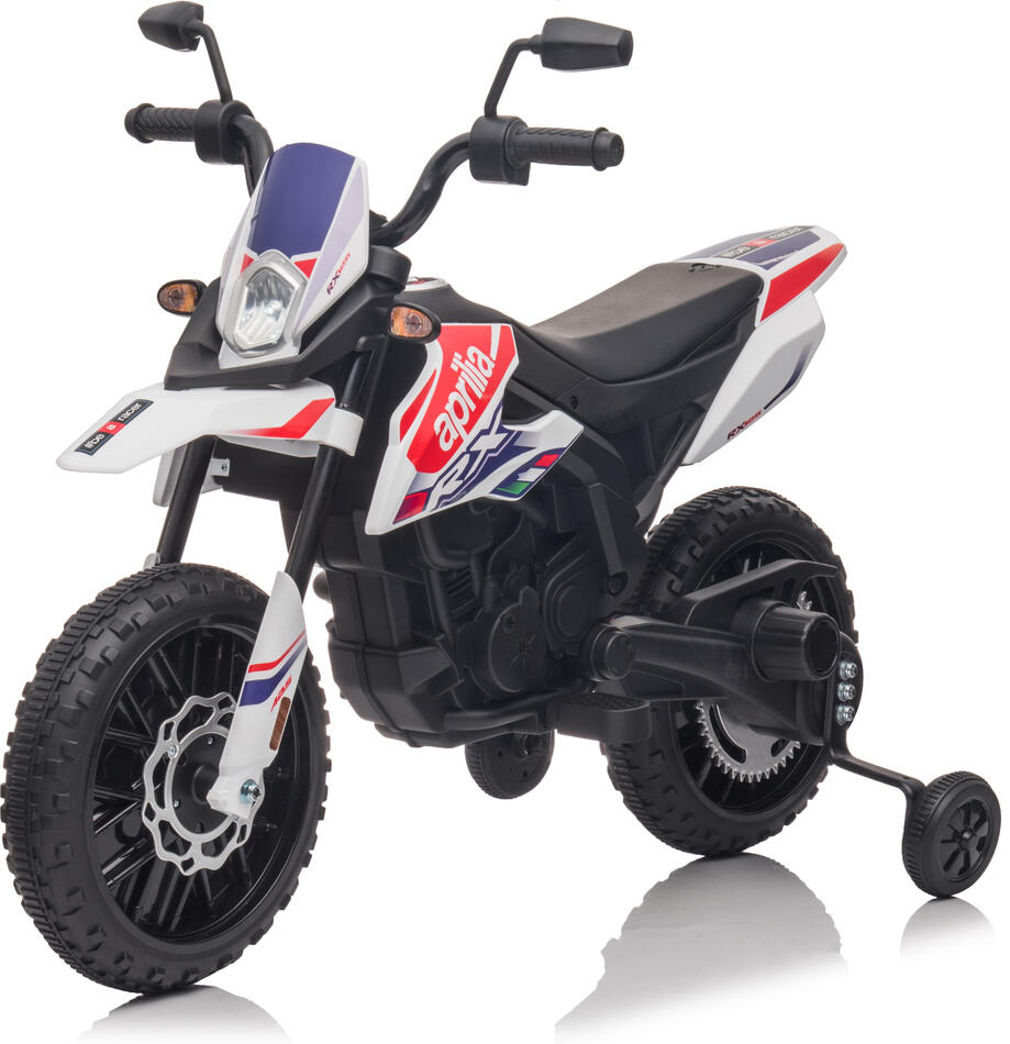 Dětská elektrická motorka Aprilia RX125 bílá/white ELJET