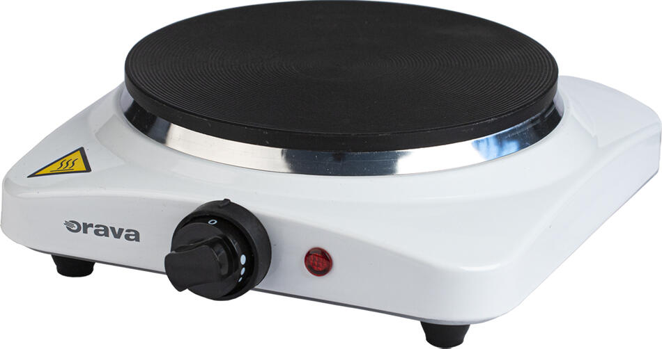 Elektrická jednoplotýnka o průměru 185 mm, bílá Orava (VP-81 W)