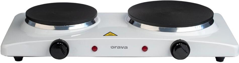 Elektrická dvojplotna o průměru 155 mm a 185 mm, bílá Orava (VP-91 W)