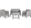 MATILDE 4 SEATER zahradn plastov set - ed TOOMAX