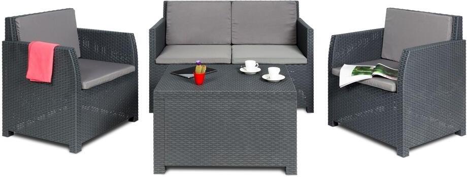 TOOMAX DIANA 4 SEATER zahradní plastový set - grafit