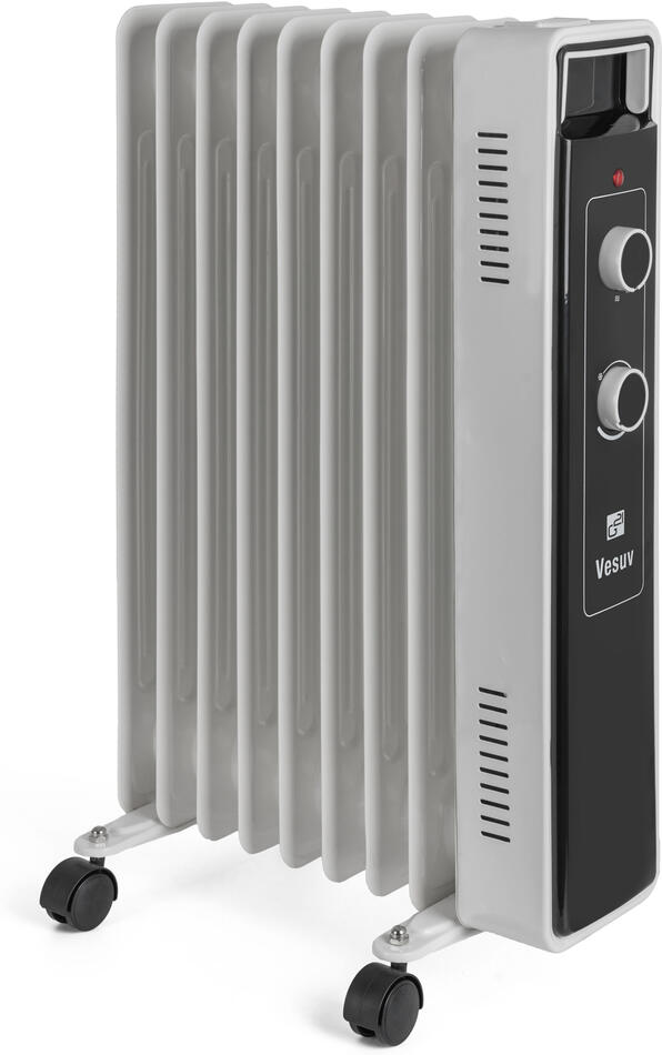 Olejový radiátor G21 Vesuv bílý, 9 žeber, 2000 W