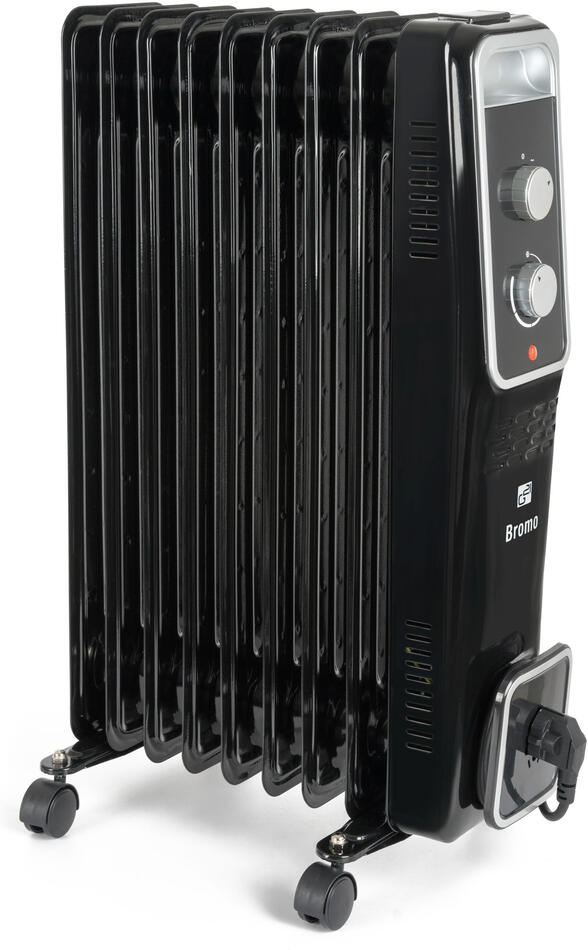 Olejový radiátor G21 Bromo černý, 9 žeber, 2000 W