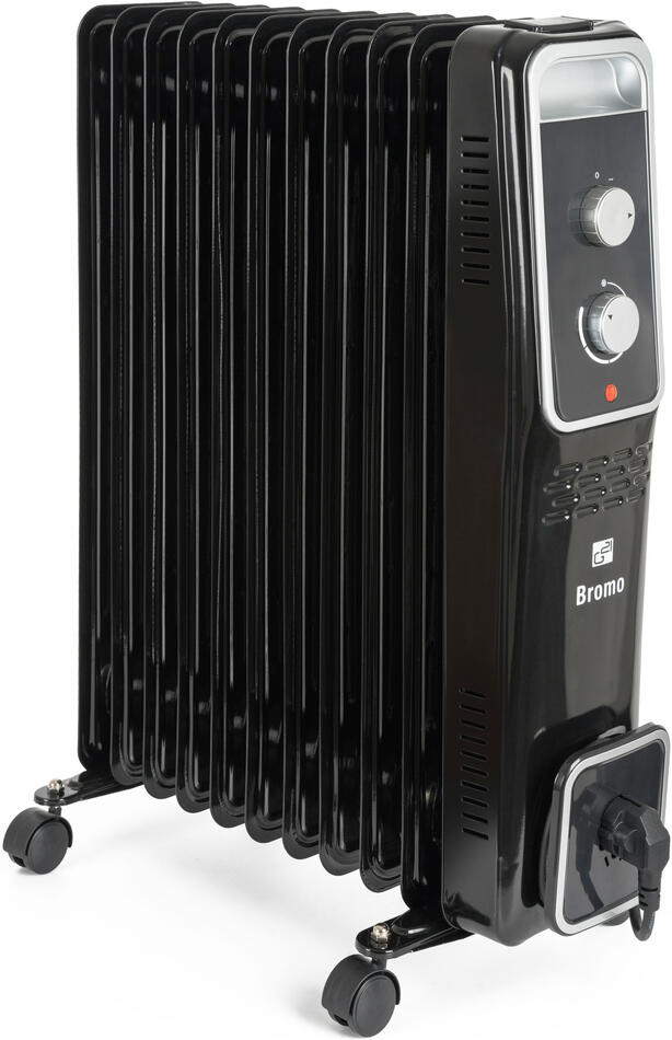 Olejový radiátor G21 Bromo černý, 11 žeber, 2500 W