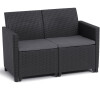 KETER MARIE 2 SEATERS SOFA - grafit