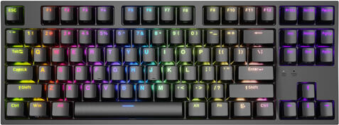 GENESIS herní mechanická klávesnice THOR 404/RGB/Khail Box Brown/Drátová USB/US layout/Černá (NKG-2071)