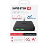SWISSTEN MINI DESKTOP ADAPTÉR GaN 2x USB-C + 2xUSB 65W POWER DELIVERY ČERNÝ