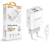 Aligator CD ALI USB-C 2xUSB výstup, 2,4A, smart IC, bílá