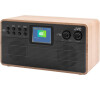Radiopřijímač DAB+ JVC RA-E731B-DAB, dřevěný/černý