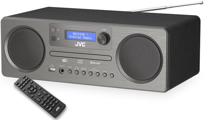All-in-One Audio systém JVC RD-E861B-DAB, černý/šedý