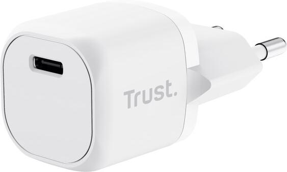 TRUST nabíječka 20W Maxo, USB-C, Nabíječka do zdi, bílá (25205)