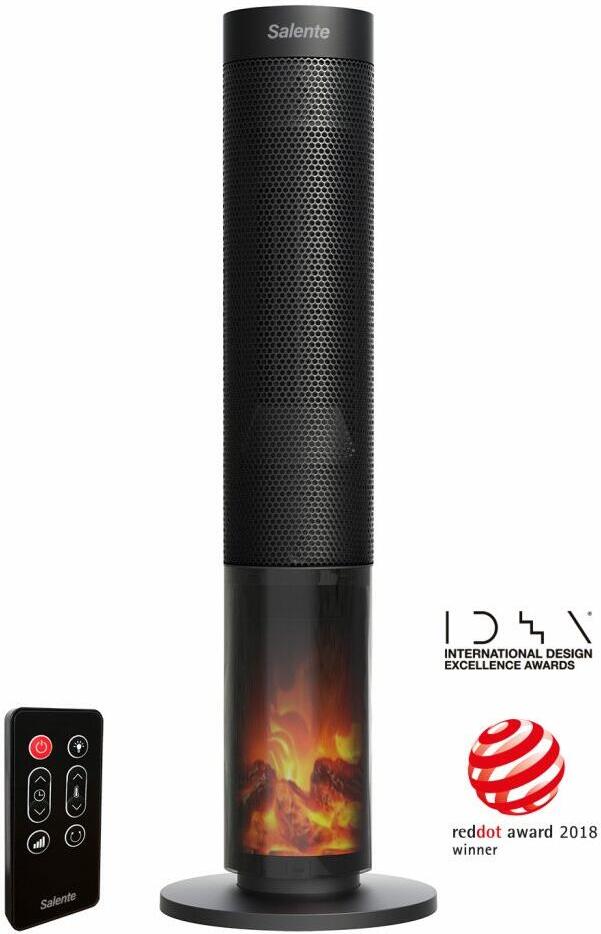 Teplovzdušný ventilátor EVOLVEO Salente HotTower, černý