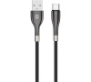 Kabel Forever Sleek USB/USB-C 1m 3A černý