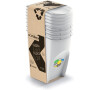 Odpadkový koš Prosperplast SORTIBOX 4 x 35 l popelavý
