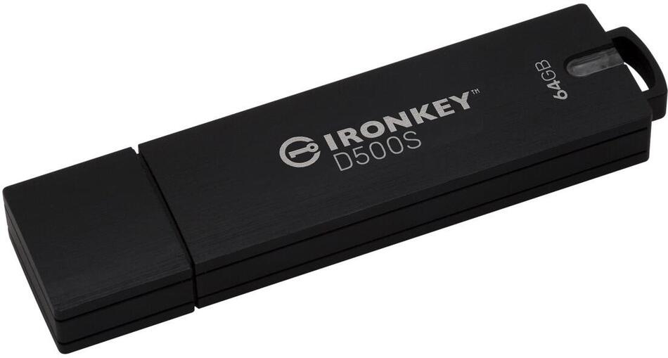 Kingston flash disk 64GB IronKey D500S FIPS 140-3 Lvl 3 (Pending) AES-256 (IKD500S/64GB)