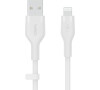 Belkin BOOST CHARGE™ Lightning/USB-A kabel, 2m, bílý - Flex (CAA008bt2MWH)