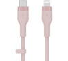 Belkin USB-C kabel s lightning konektorem, 2m, růžový - Flex (CAA009bt2MPK)