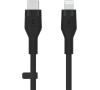 Belkin BOOST CHARGE™ Lightning/USB-C kabel, 3m, černý - Flex (CAA009bt3MBK)