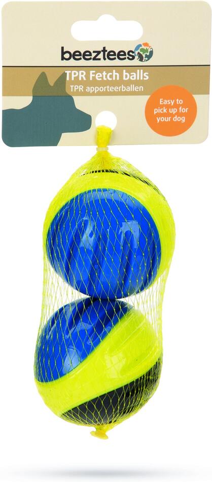 Beeztees Fetch TPR Odolný míček pro psy 6cm 2ks