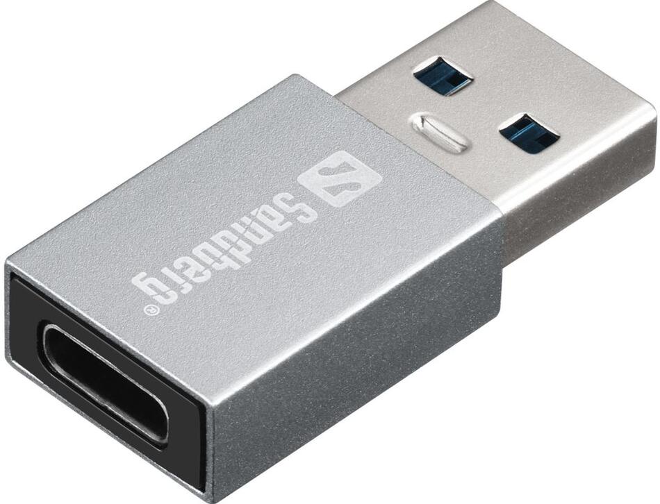 Sandberg USB-A to USB-C Dongle, stříbrná (136-46)