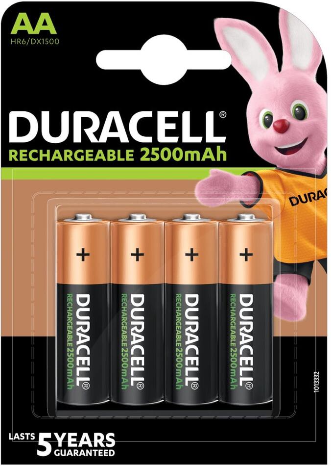 Duracell Rechargeable baterie nabíjecí 2500mAh 4 ks (AA) (42406)
