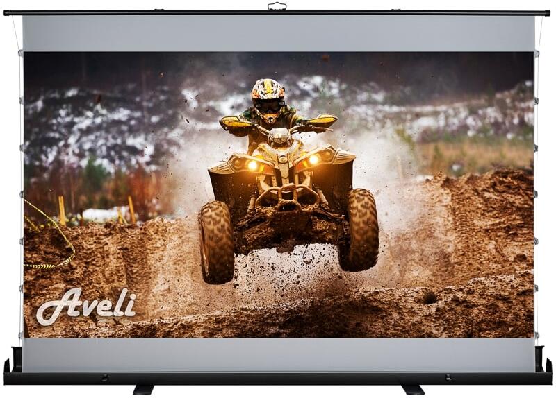 Plátno AVELI PREMIUM,floor up manual,black,221x124(16:9) 100" (XRT-00290)