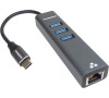PREMIUMCORD Adapter USB-C na Gigabit + 3x USB 3.0 (ku31ether04)