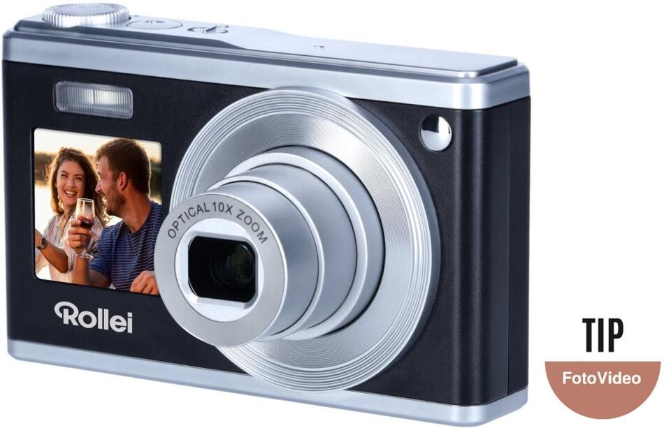 Rollei Compactline 10x/ 20 MPix/ 10x zoom/ 2,8 LCD/ 1080p video/ Černý (10300)