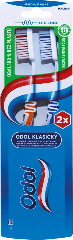 Odol zubní kartáček, středně měkký, 2 ks