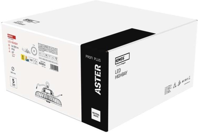 Emos LED průmyslové závěsné svítidlo HIGHBAY ASTER 60° 200W (ZU320.6)