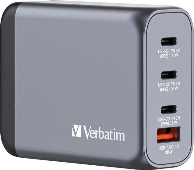 Cestovní adaptér Verbatim GNC-100 GaN 100 W