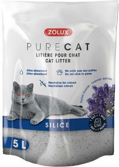 Podestýlka PURECAT levandule silica 5l Zolux