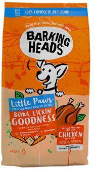 BARKING HEADS Little Paws Bowl Lickin Good Chick 6kg