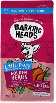 BARKING HEADS Little Paws Golden Years Chicken 1,5kg