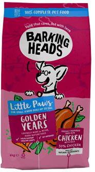 BARKING HEADS Little Paws Golden Years Chicken 6kg