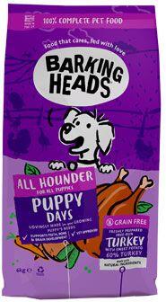 BARKING HEADS All Hounder Puppy Days Turkey 6kg