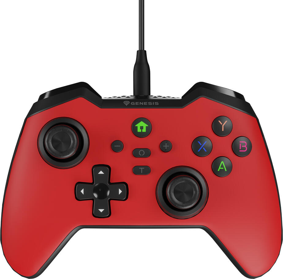 Drátový gamepad GENESIS MANGAN 300, pro PC/Switch/Mobil, červený (NJG-2105)