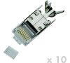 DATACOM Plug STP CAT7(6A) 8p8c- RJ45 drát (10ks) (4146)