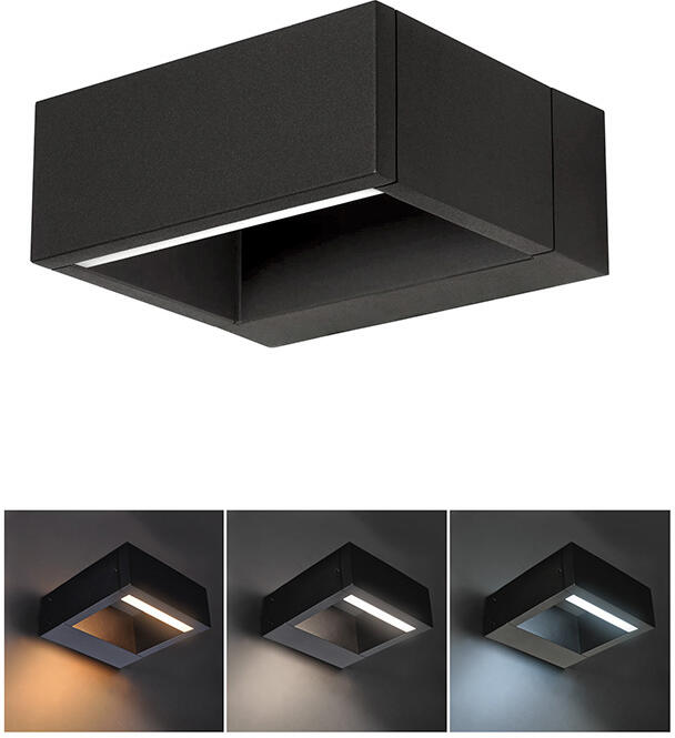 Solight LED venkovní nástěnné osvětlení Ragusa, 7W, 450lm, 3 CCT