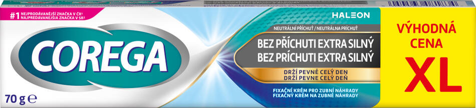Corega fixační krém bez příchuti extra silný XL, 70 g
