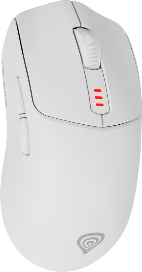GENESIS herní myš ZIRCON 500 G2/Herní/Optická/10 000 DPI/USB+BT/Bílá (NMG-2114)