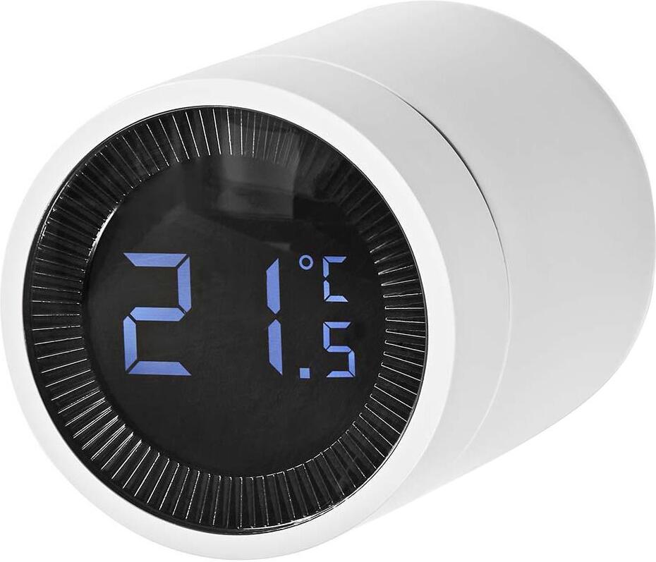 NEDIS chytré ovládání radiátorů/ ZigBee 3.0/ Android/ iOS/ bílo-černé (ZBHTR20WT)