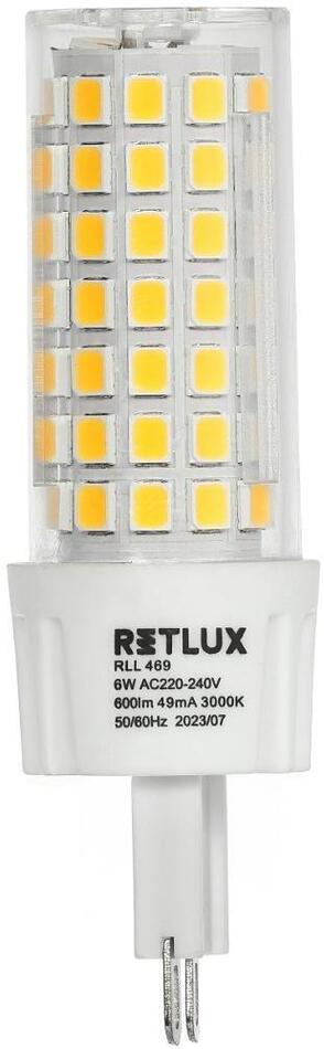 LED žárovka Classic Retlux RLL 469 G9 6W LED WW