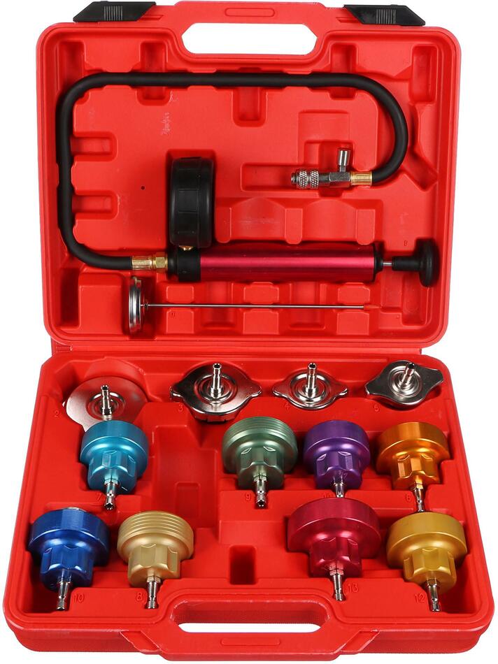 Sada pro testování chladícího systému MECHANIC COOLING TESTER 14, 0-2,5bar, 14ks SIXTOL
