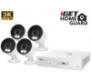 iGET HOMEGUARD HGDVK83304 - CCTV kamerov systm 3K DVR 8CH + 4x kamera s LED a zvukem