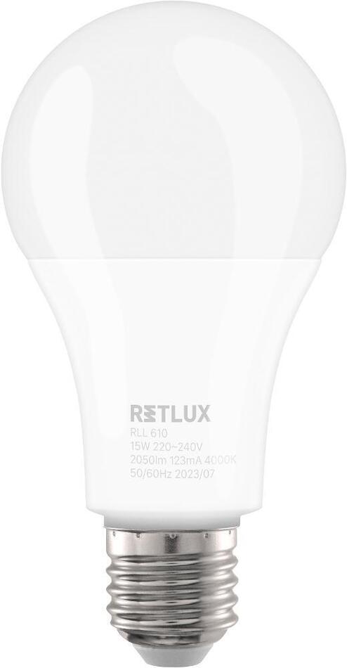 Žárovka Retlux RLL 610 A70 E27 bulb 15W WW D