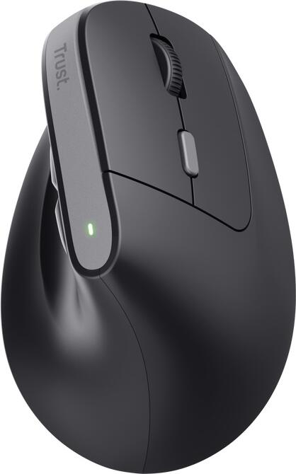 Trust Bayo II/Vertikální/Optická/Pro praváky/2 400 DPI/Bezdrátová USB/Černá (25145)